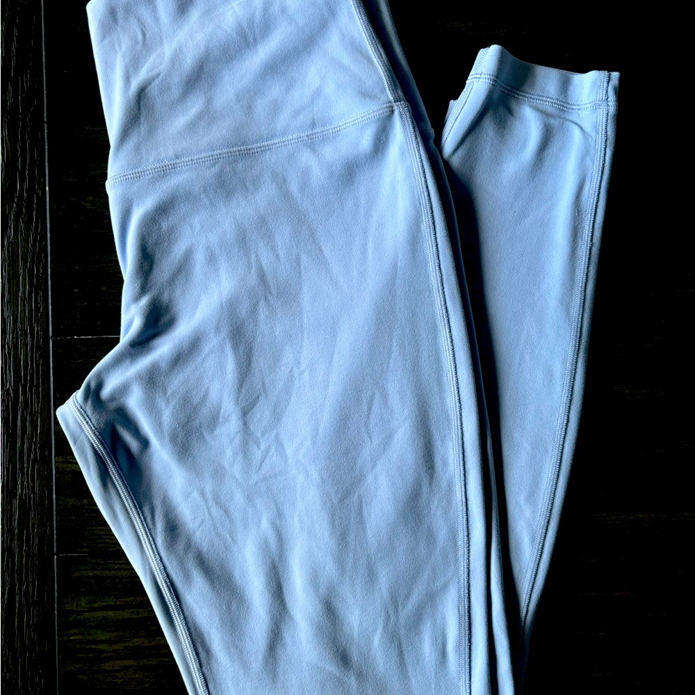 Like new lulu lemon align leggings 28” concrete blue